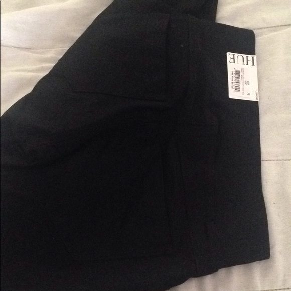 HUE classic smooth denim skim leggings pant black - Picture 5 of 8